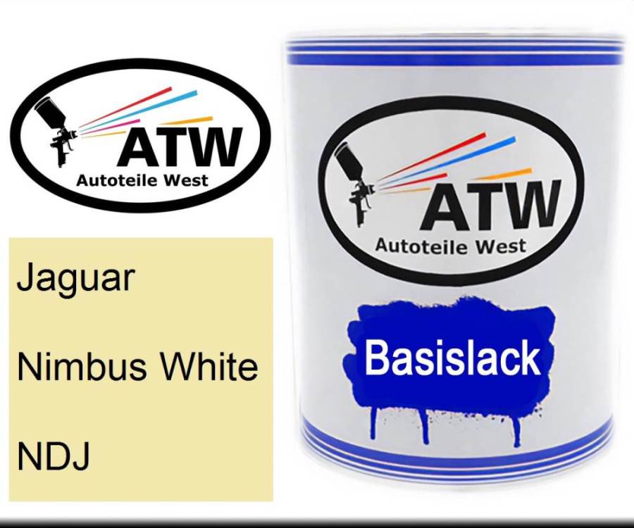 Jaguar, Nimbus White, NDJ: 1L Lackdose, von ATW Autoteile West.